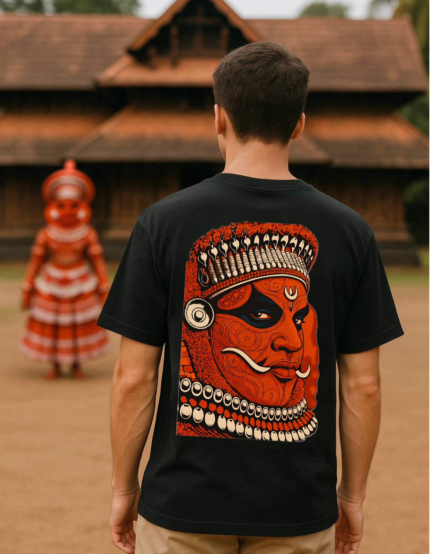 Theyyam Divine Fury black Edition Oversized T-shirt
